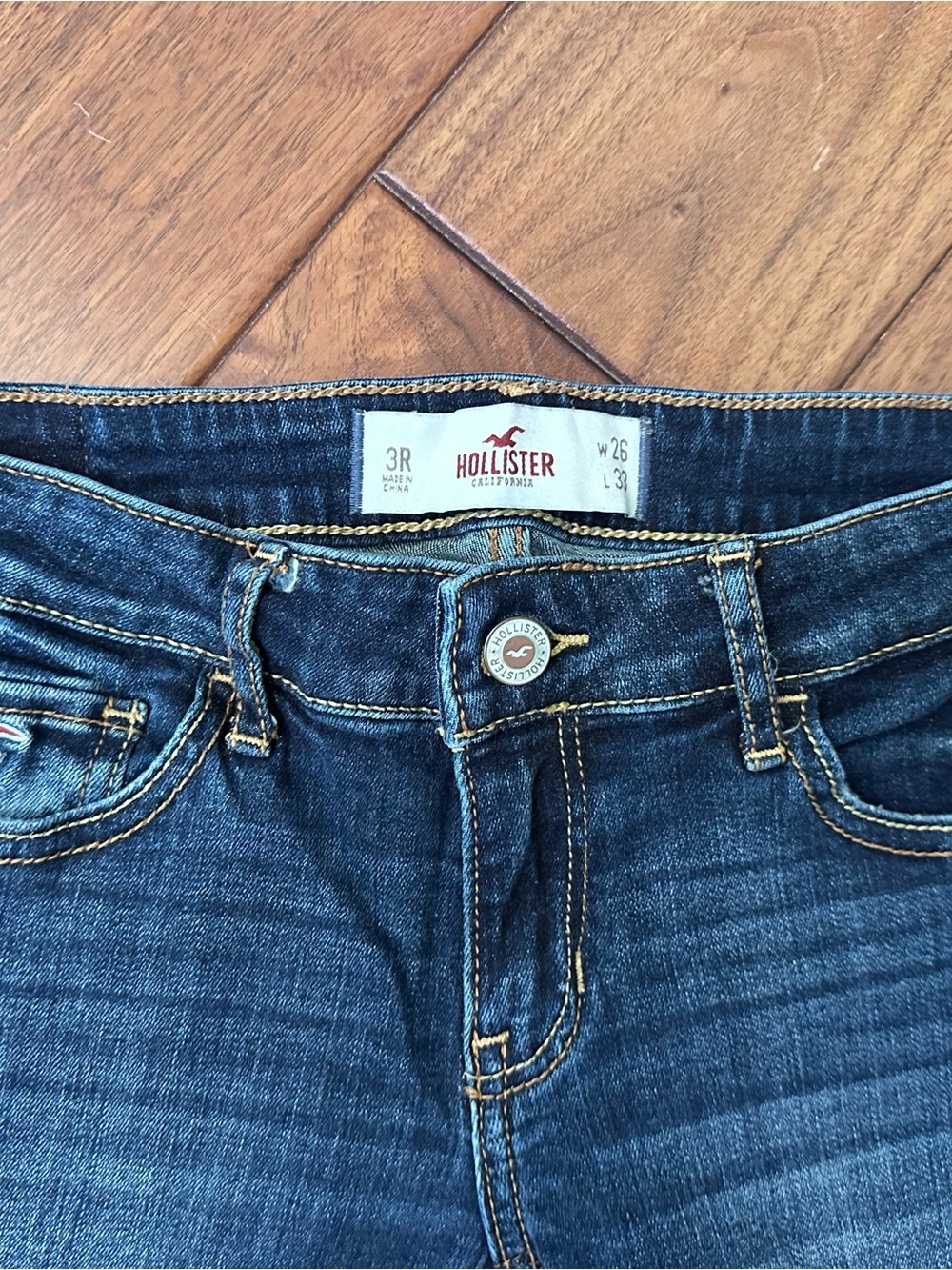 Hollister Women's Dark Indigo Boot Cut Jeans